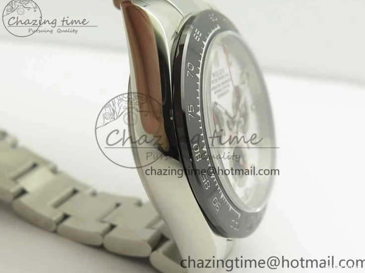 0107 Daytona 116500 JHF Best Edition Ceramic Bezel White Dial Black Red on SS Bracelet A Elegant 3266